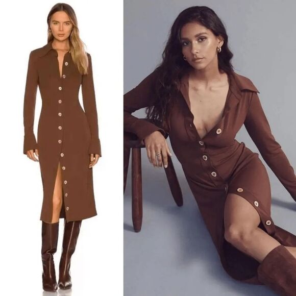 Song of Style Dresses & Skirts - Song of Style Alice Midi Dress Chocolate Espresso Brown Women's Size Medium